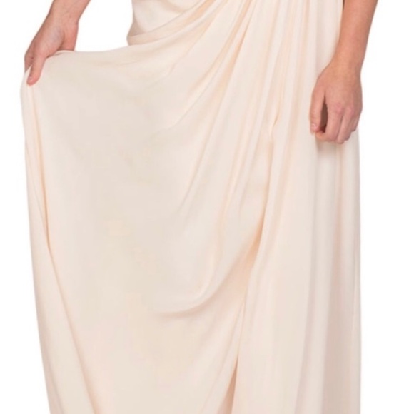 Badgley Mischka Strapless Cream Dress - Picture 6 of 7